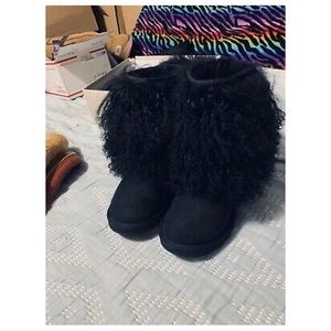 UGG Black Mongolian Boot